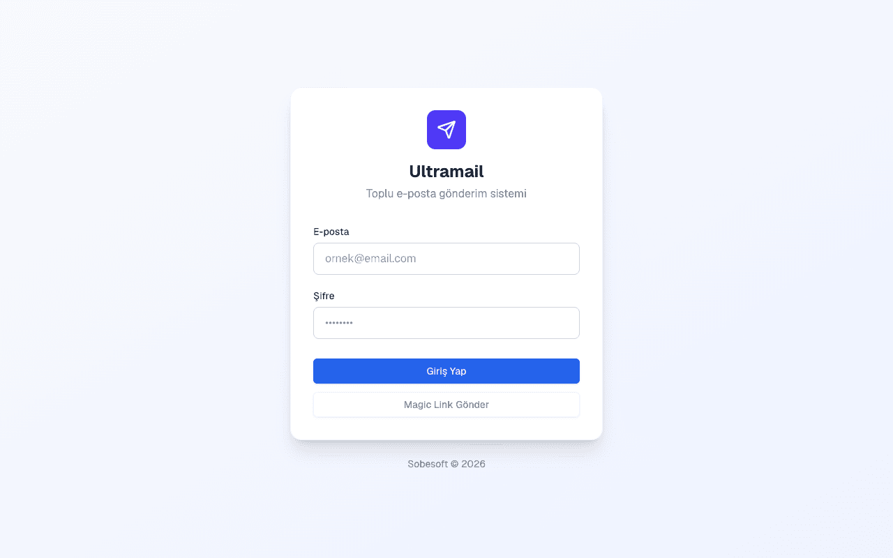 Prosender web sitesi ekran görüntüsü