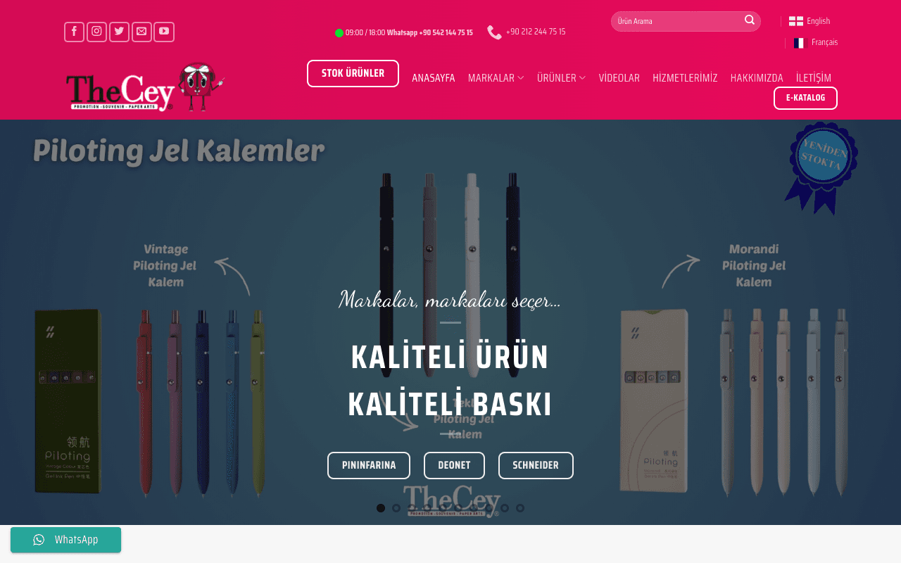 The Cey web sitesi ekran görüntüsü